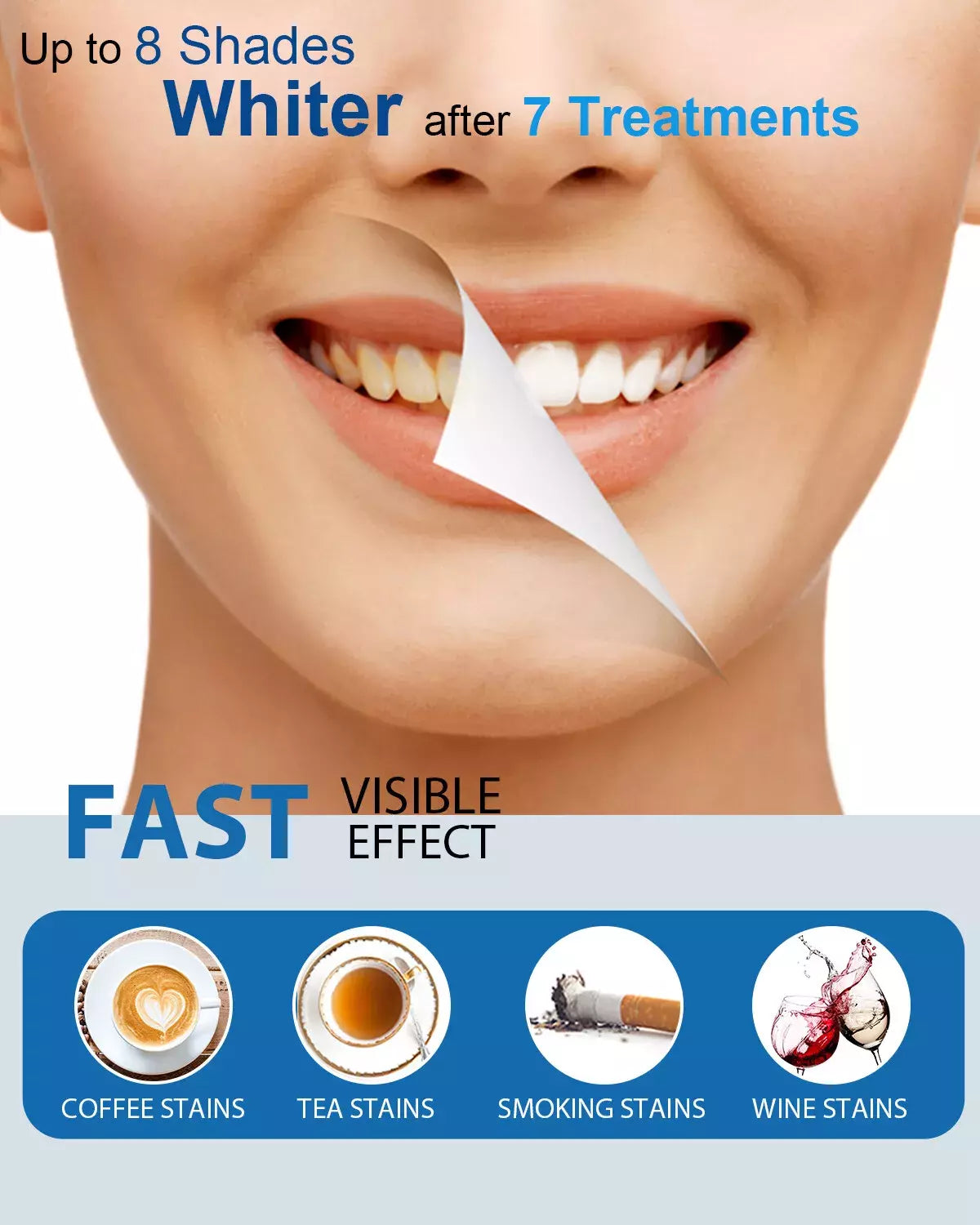 10Pc X 3Ml Peroxide Teeth Whitening Gel Refill Tooth Whitener Non Sensitive, Economy Packaging