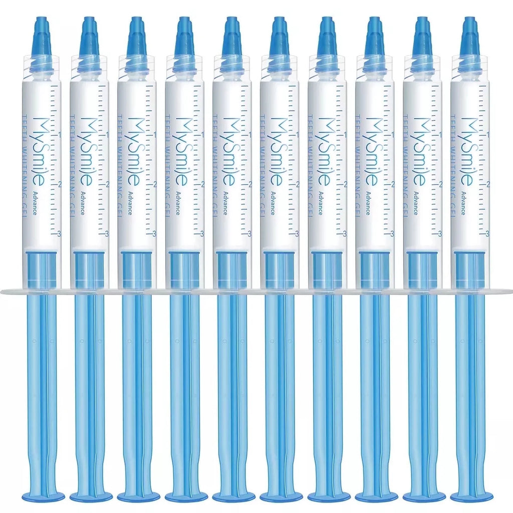 10Pc X 3Ml Peroxide Teeth Whitening Gel Refill Tooth Whitener Non Sensitive, Economy Packaging