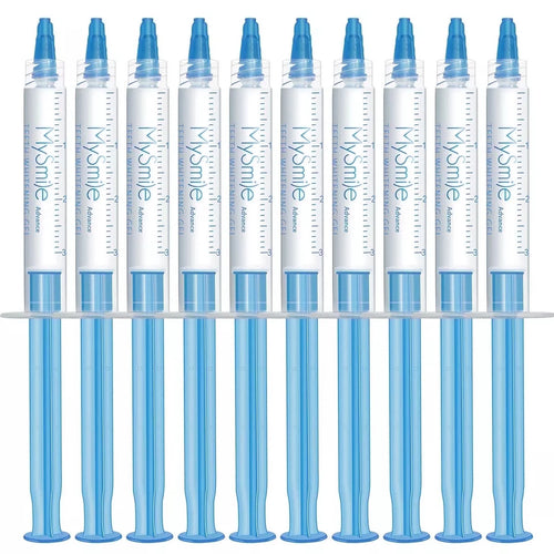 10Pc X 3Ml Peroxide Teeth Whitening Gel Refill Tooth Whitener Non Sensitive, Economy Packaging